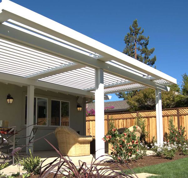 Large New Deck with Louvered Roof