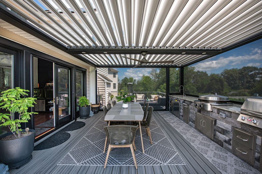 Bothell New Deck With Louvered Roof
